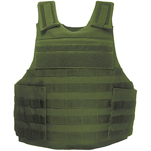 Green Body Armour Vest Target Overlay